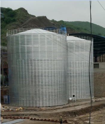 忻州粮食钢板仓的安装全过程不用热焊接